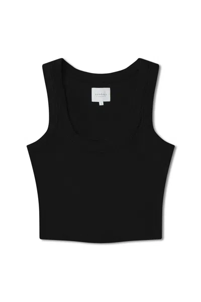 Sundays Naz Tank Top In Black In Black