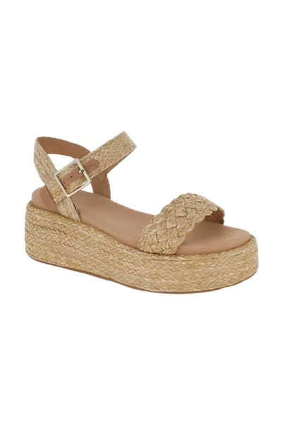 Chocolat Blu Women's Lacy Platform In Natural Raffia
