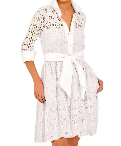 Gretchen Scott Little Bo Peep Midi Dress In White