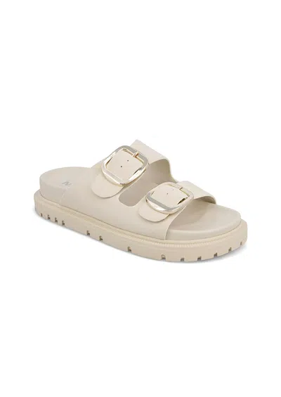 Mia Shoes Women's Jen Laid-back Slide In Seashell