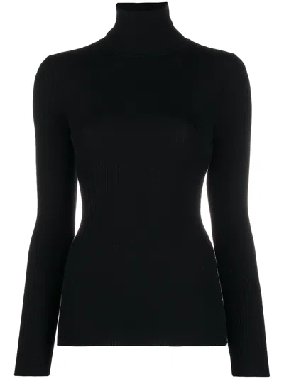 Wolford Wool Turtle-neck Sweater In Black