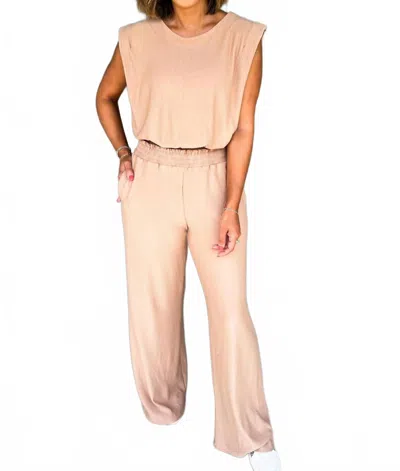 Illa Illa Skylar Ribbed Knit Set In Camel In Neutral