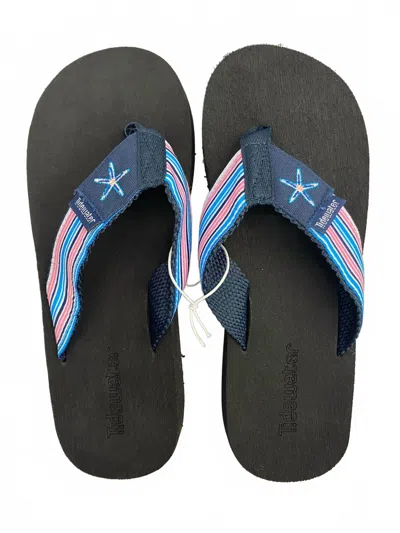 Tidewater Women Flip Flop Sandals In Starfish Stripes
