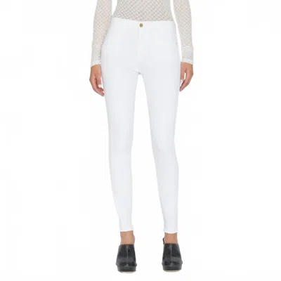 Frame Le High Rise Skinny Jeans In Blanc In White