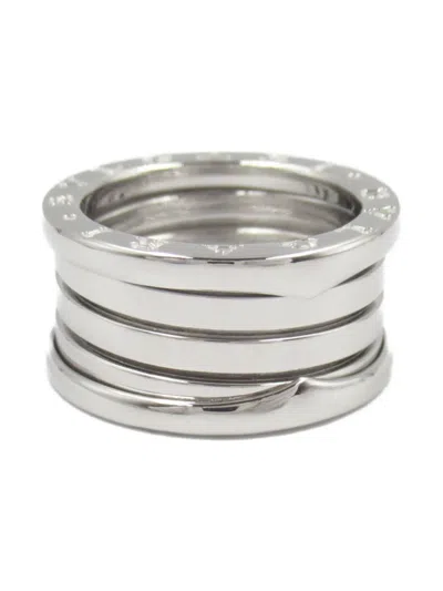 Pre-owned Bvlgari 2010s 18k White Gold B-zero1 Ring