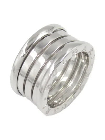 Pre-owned Bvlgari 2010s 18k White Gold B-zero1 Ring