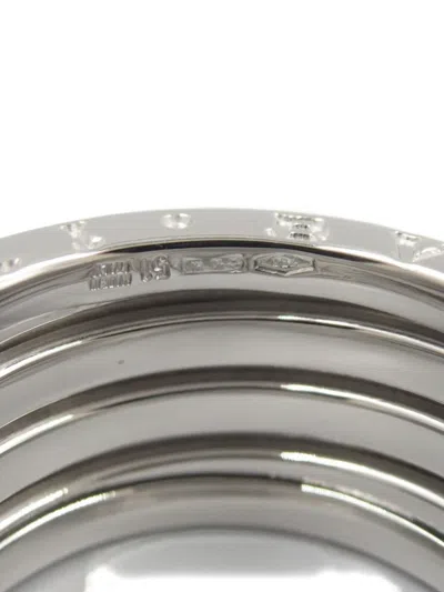 Pre-owned Bvlgari 2010s 18k White Gold B-zero1 Ring