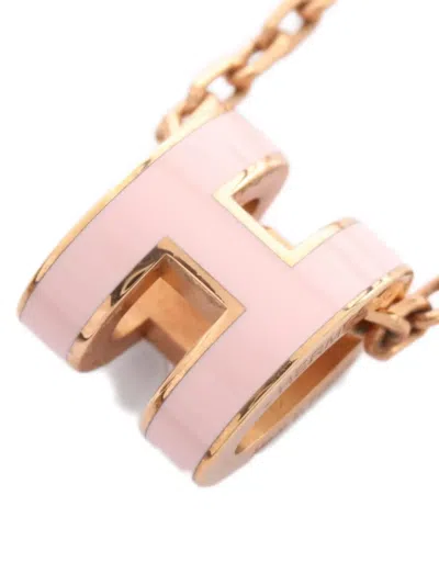 Pre-owned Hermes 2010s Mini Pop H Enamel Necklace