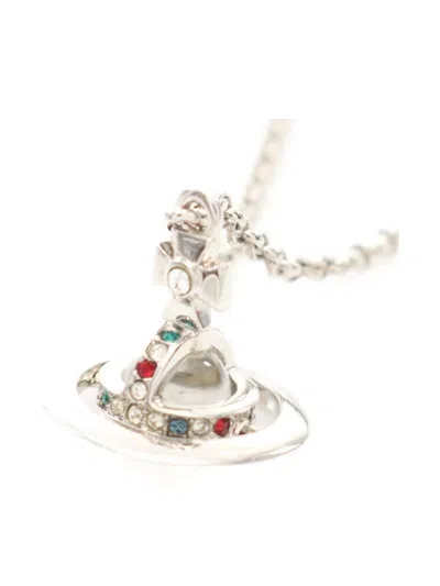 Pre-owned Vivienne Westwood 2010s Orb Rhinestone Necklace