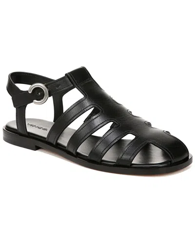 Vince Melina Ankle Strap Fisherman Sandal In Black
