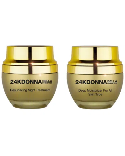 Donna Bella 24k Deep Moisturizer + Resurfacing Night Treatment 2pc Set