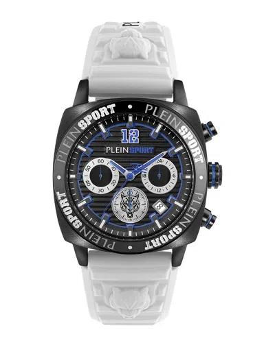 Philipp Plein Sport Wildcat Silicone Strap Watch, 40mm In White