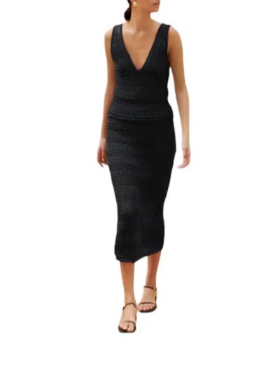 Nation Ltd Driana Crochet Skirt In Black In Black