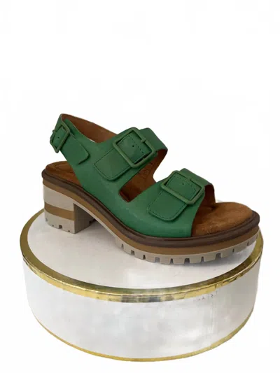 Salvia Women's Honey Stacked Heel Sandal In Mint