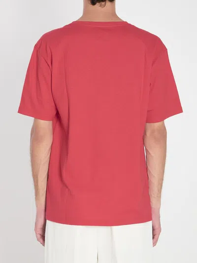 Valentino Garavani T-shirt With Le Chat De La Maison Print In Red