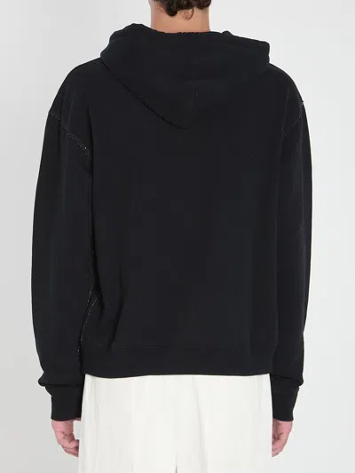 Valentino Cotton Fabric Sweatshirt With Comfortable Fit In Black