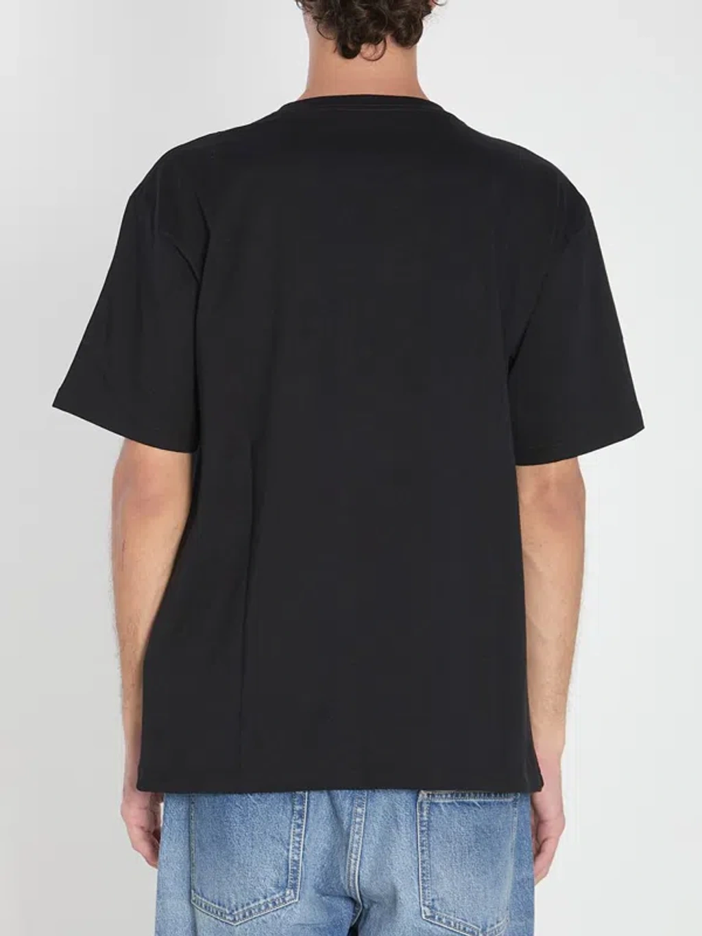 Valentino Cherryfic-print Crew-neck T-shirt In Black | ModeSens