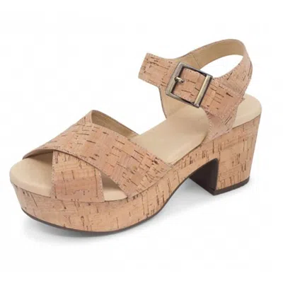 Chocolat Blu Women's Gino Wedge Sandal In Cork In Brown