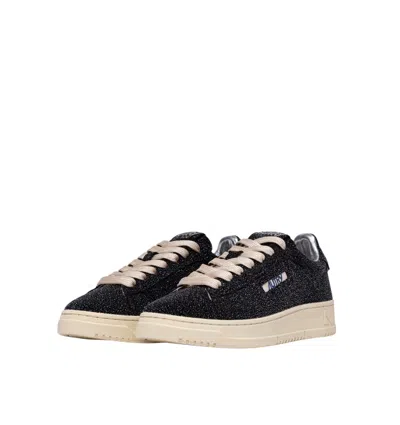 Autry Dallas Low Sue Stars Black Sneakers Sneakers In Black
