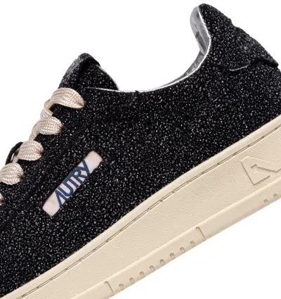 Autry Dallas Low Sue Stars Black Sneakers Sneakers In Black