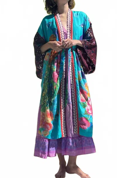 Aratta Majestic Peacock Kimono In Multi In Multi