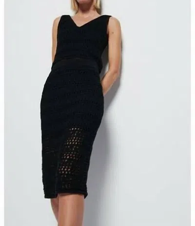 Nation Ltd Adriana Crochet Tank Top In Black In Black