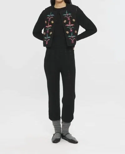 Antik Batik Rafi Gilet In Black In Black