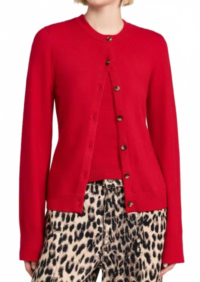 La Ligne Nyc Mateo Cardigan In Red