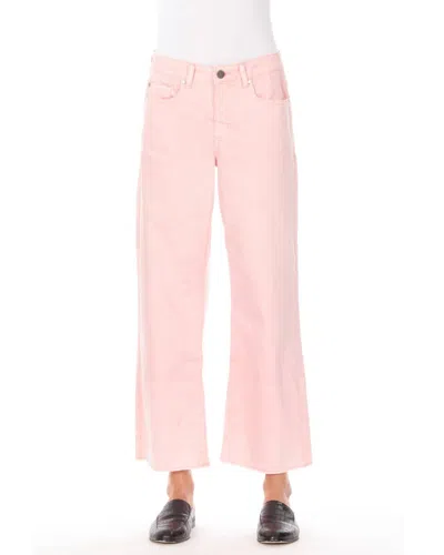 Apny Wide Leg Ankle Pants In Blush In Pink