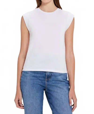 Goldie Lewinter Signature Cap Sleeve Top In White