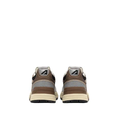Autry Hyperway Low Mlea Su Mesh Silv Blk Sneakers In Gray