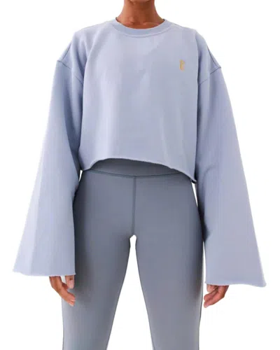 P.e Nation Reset Sweat In Grey Dawn In Blue