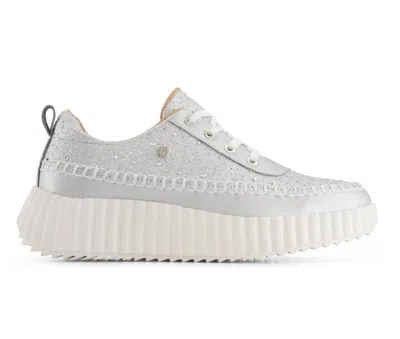 Andrea Women's Platform Casual Sneakers In Silver