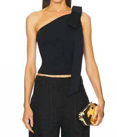 Cult Gaia Nomi Knit Top In Black