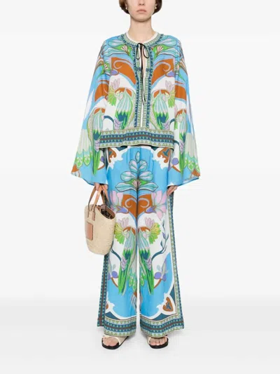 Lug Von Siga Tess Top In Blue Multi In Blue