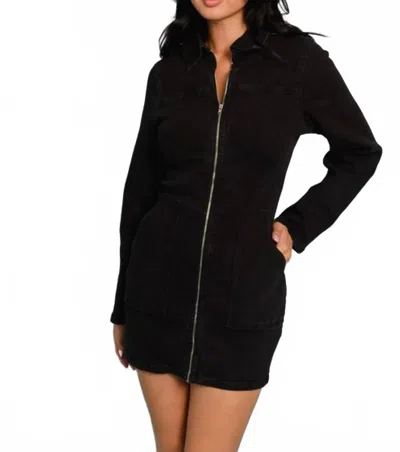 Le Lis Renee Long Sleeve Dress In Black In Black