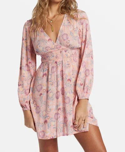 Billabong In Ur Dreams Dress In Peach Paradise In Pink