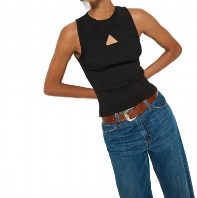 Nation Ltd Ellie Keyhole Top In Jet Black