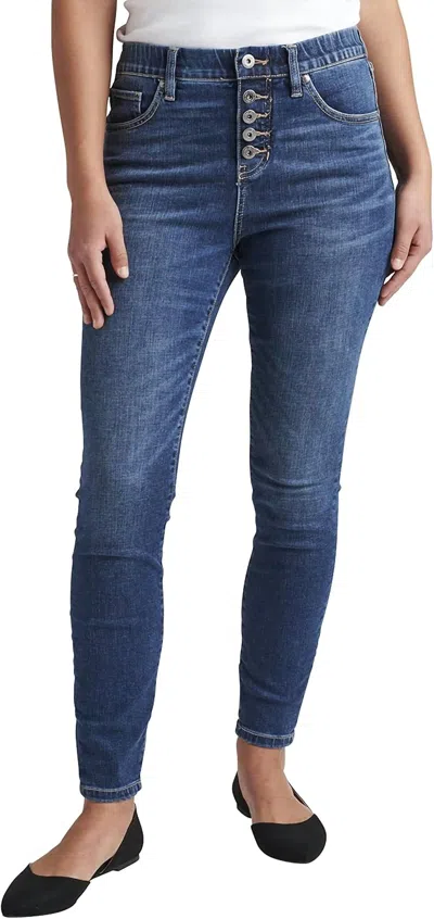 Jag Valentina Pull-on Skinny Jeans In Tribeca Blue In Blue