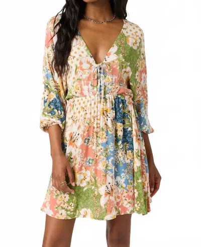 O'neill Johanna Dress In Multi In Green