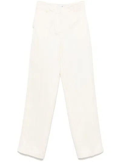 Pt Torino Beige Trousers With Concealed Fastening