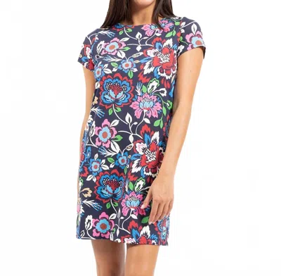 Jude Connally Ella Dress In Fall Chintz Navy In Multi