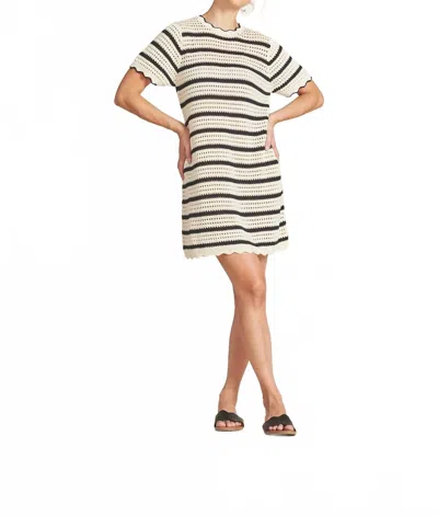 Trovata Mer Knit Dress In Stripe In Neutral