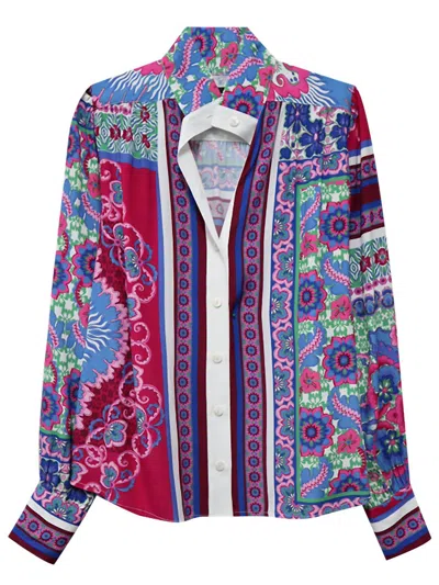 Fifteen Twenty Chloe Blouse In Floral Print In Multi