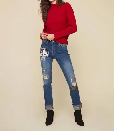 Charlie B Stretch Denim Jeans In Indigo