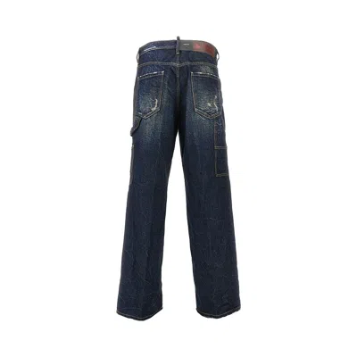 Dsquared2 Relaxed Fit Workwear Trousers In Black