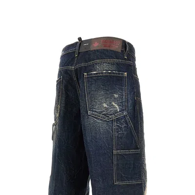 Dsquared2 Relaxed Fit Workwear Trousers In Black