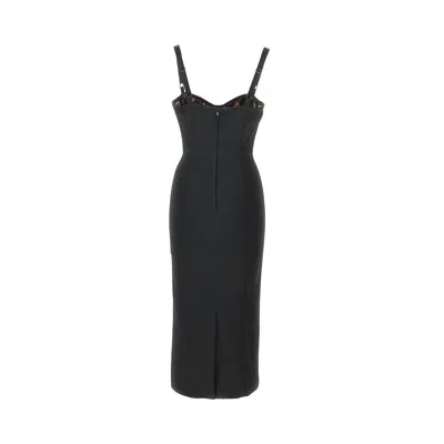 Dolce & Gabbana Stretch Satin Midi Dress