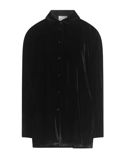 Semicouture Woman Shirt Black Size 6 Viscose, Polyamide