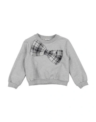 Le Bebé Toddler Girl Sweatshirt Light Grey Size 4 Cotton, Elastane In Gray